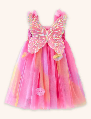 Rochie din tul fluturi